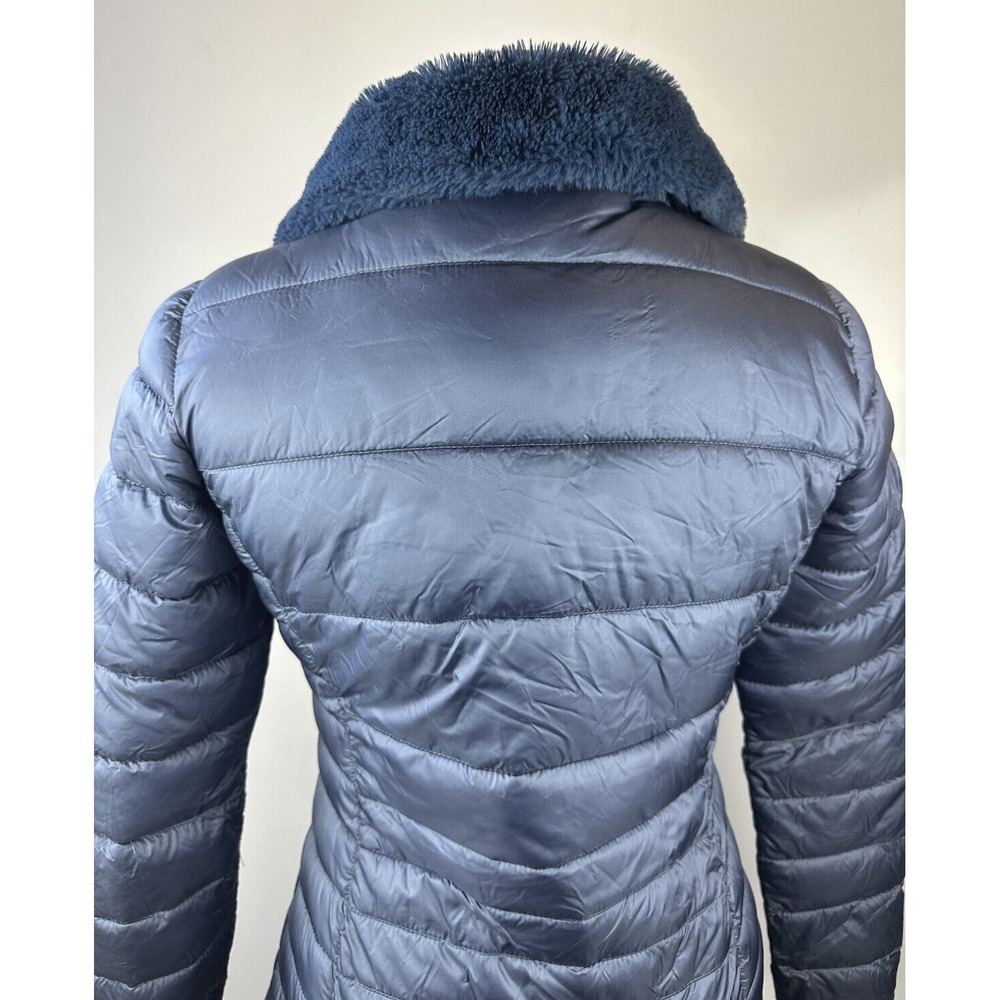 Save The Duck Iris Puffer Coat Quilted Ultra Light Jacket Small Faux Fur Collar - Picture 5 of 15